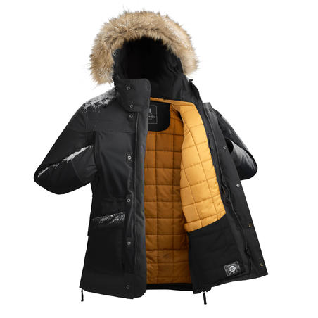 Куртка чоловіча SH500 Х-Warm для зимового туризму чорна