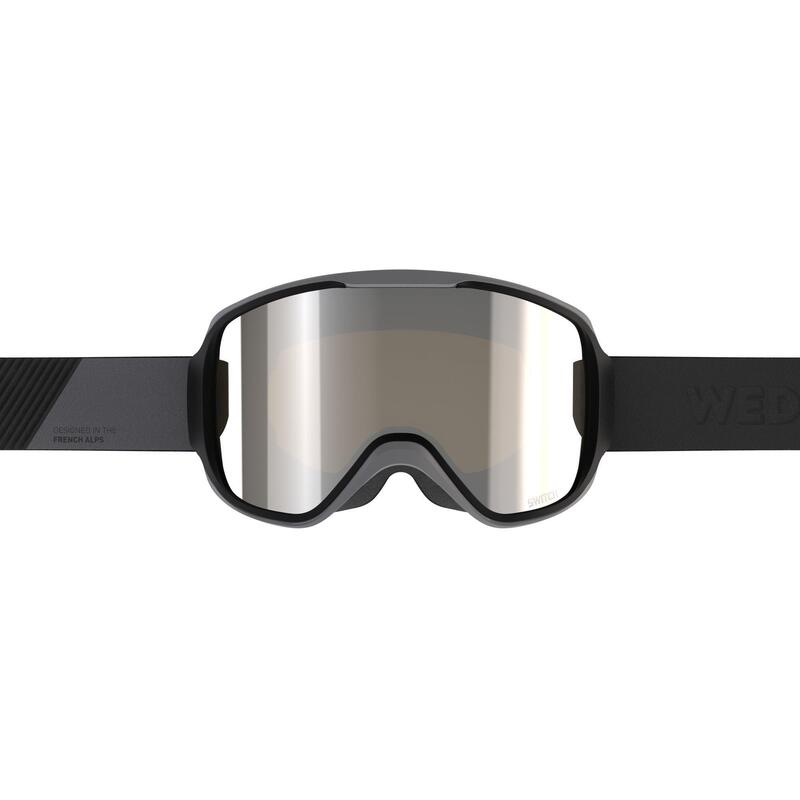 MASQUE DE SKI ET DE SNOWBOARD TOUS TEMPS ENFANT ET ADULTE - G 500 I - NOIR