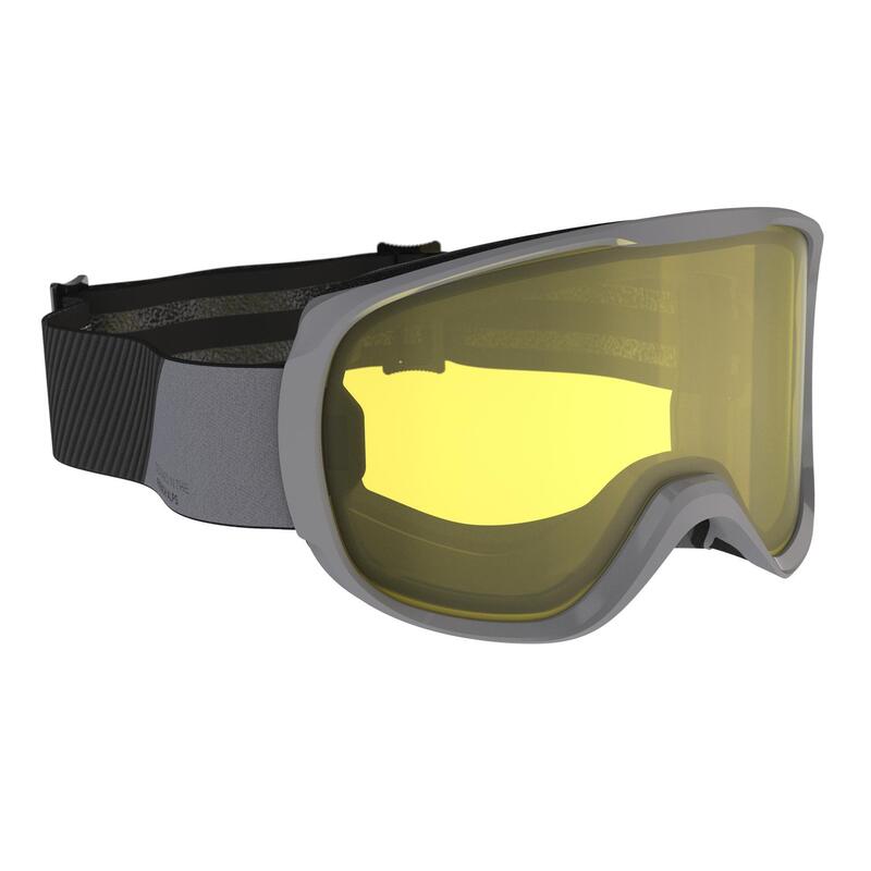 MASQUE DE SKI ET DE SNOWBOARD TOUS TEMPS ENFANT ET ADULTE - G 500 I - NOIR