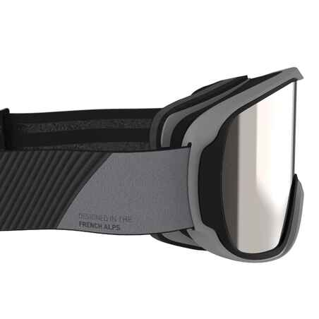 Skibrille Snowboardbrille G 500 I Allwetter Kinder/Erwachsene schwarz