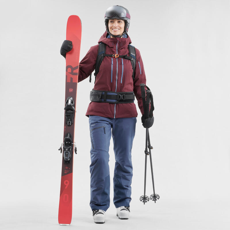 Ski-jas voor freeride dames JKT SKI FR500 Bordeaux