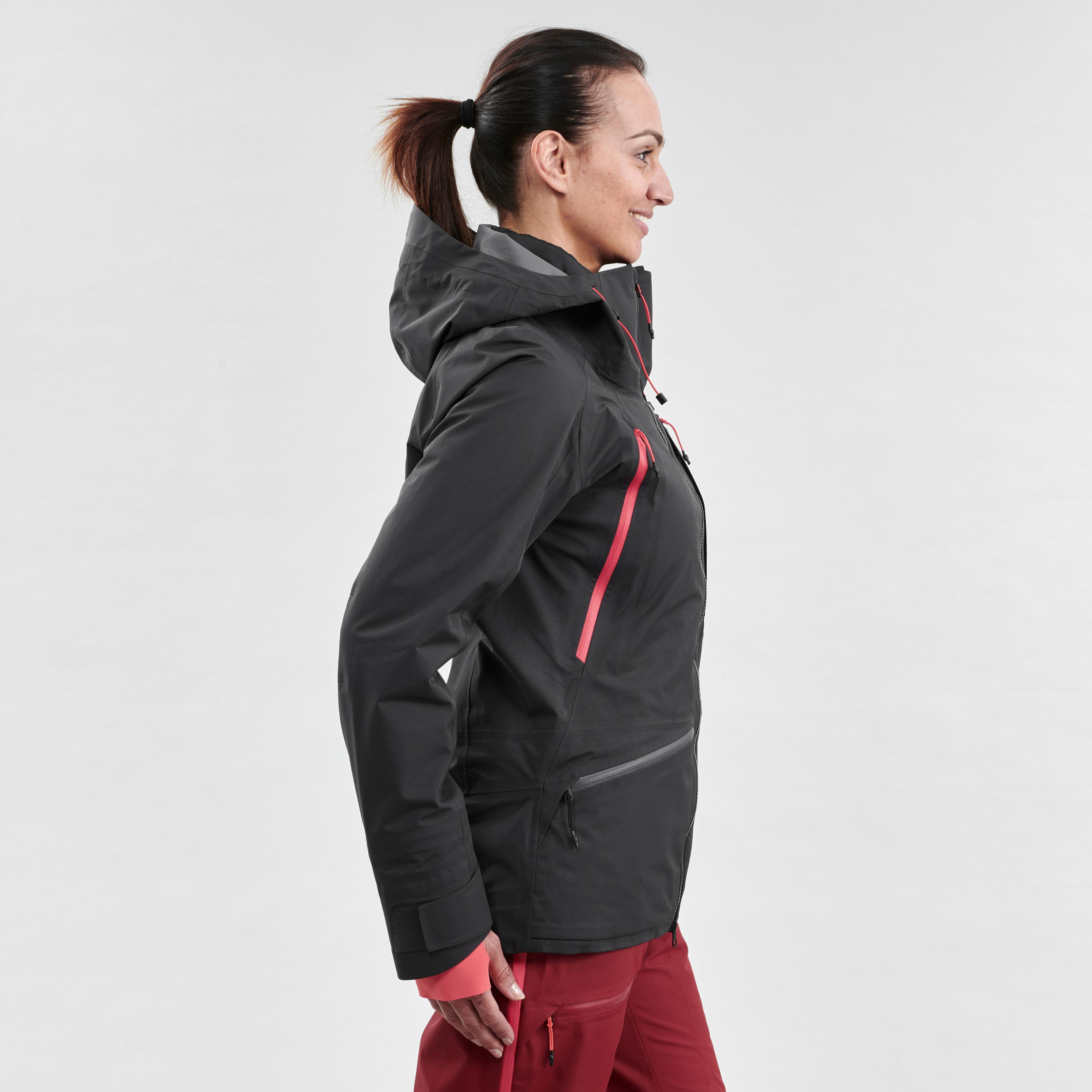 Ski-jas voor dames Freeride FR900 zwart/roze 4/33