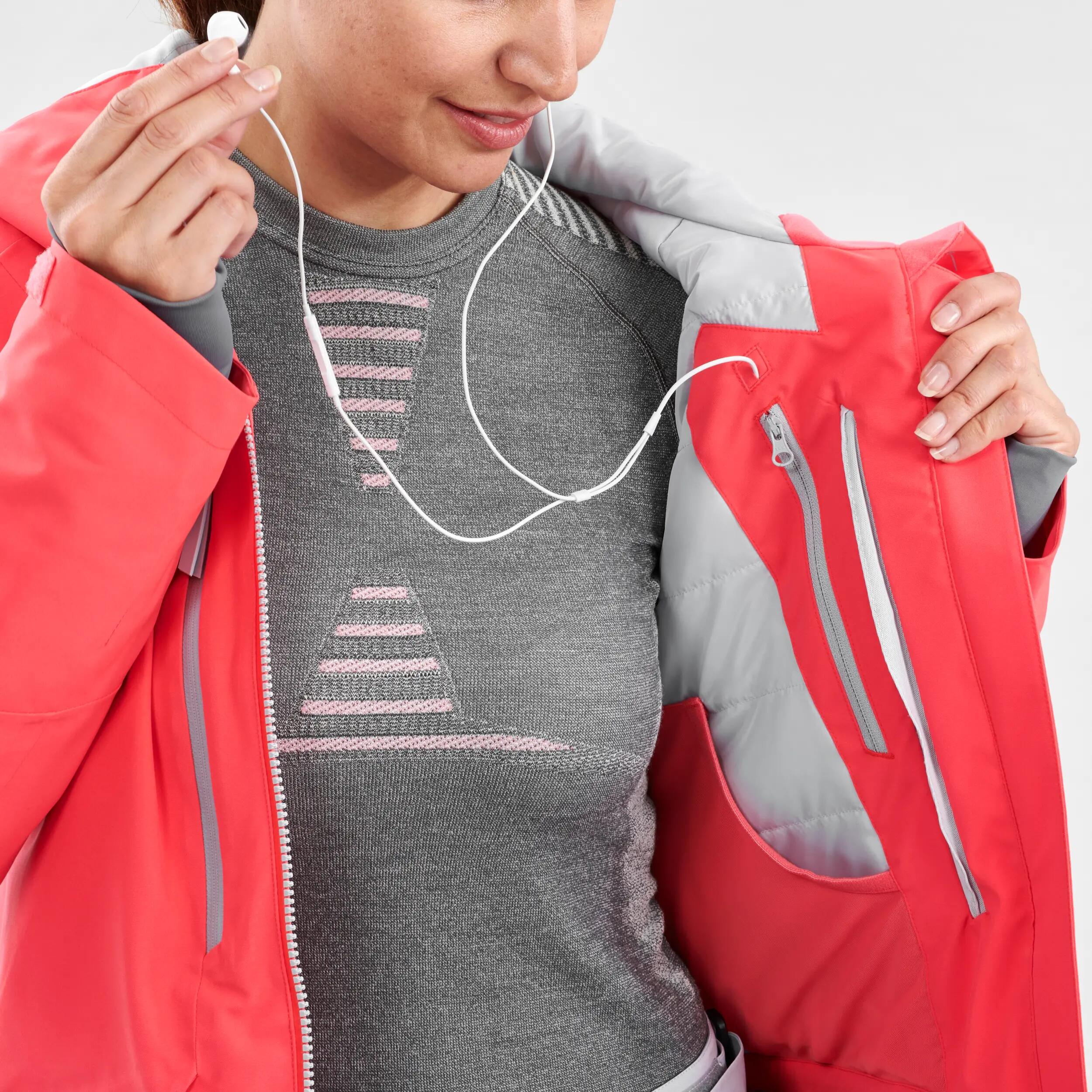 Women’s Freeride SKI JACKET FR500 - Pink 10/26