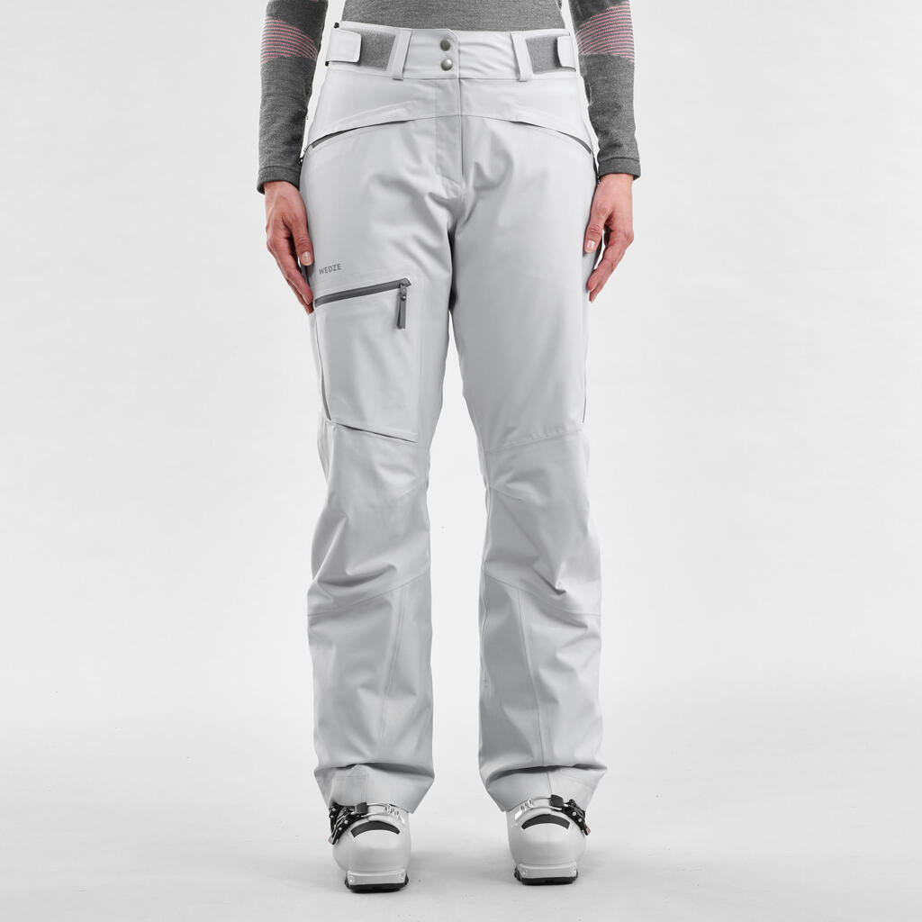 Women’s Freeriding ski trousers FR500 - Grey