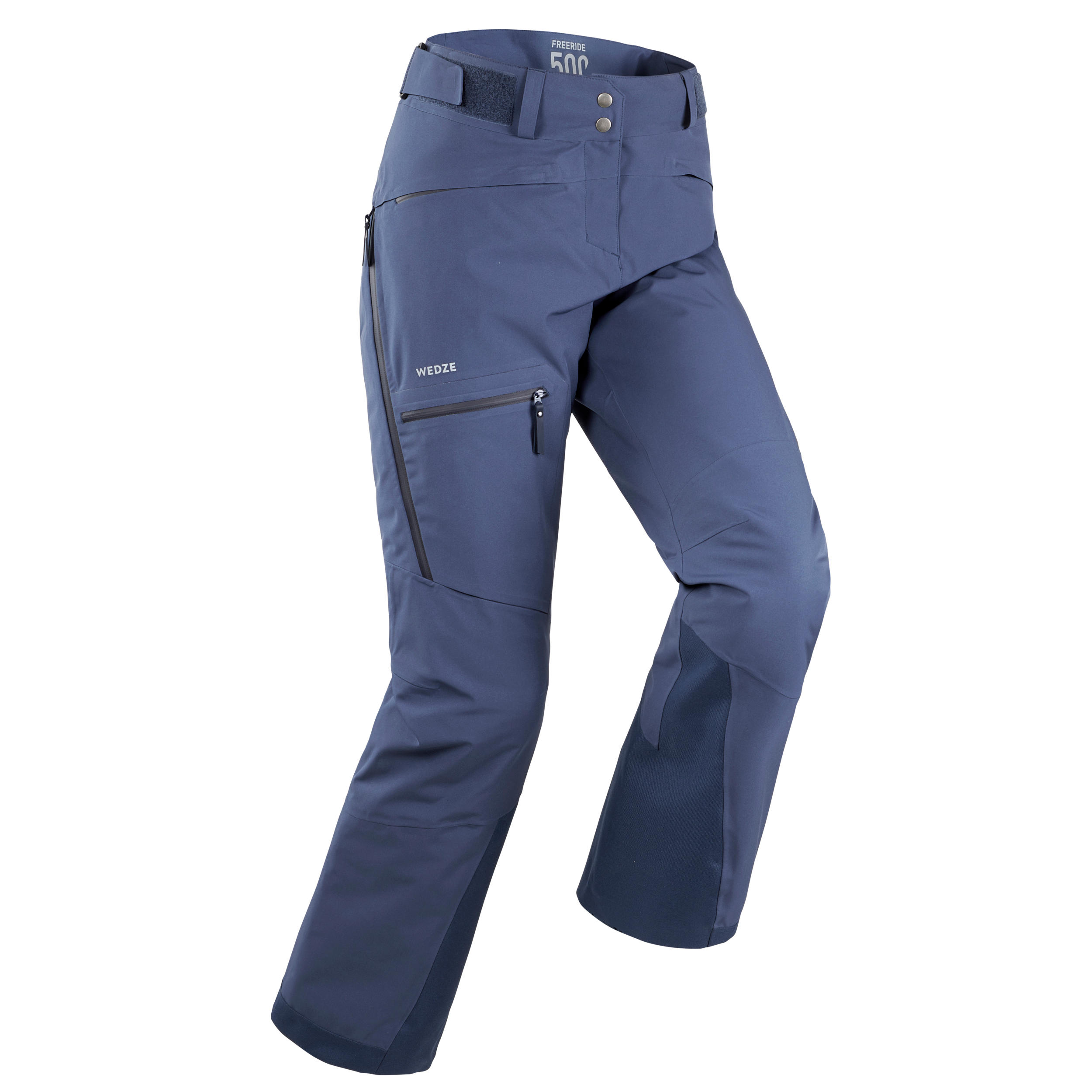 Pantalon schi Freeride FR500 Albastru Damă