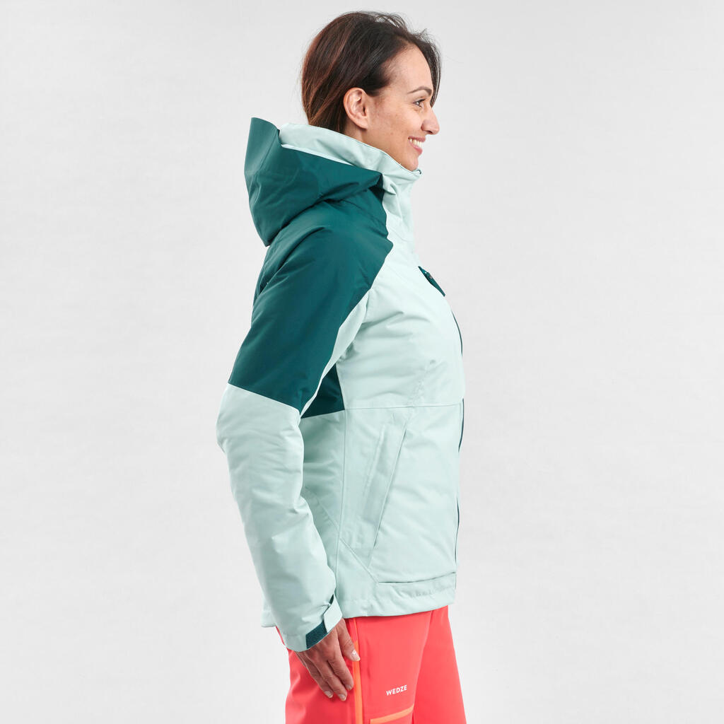 Women’s Freeride SKI JACKET FR100 - Green