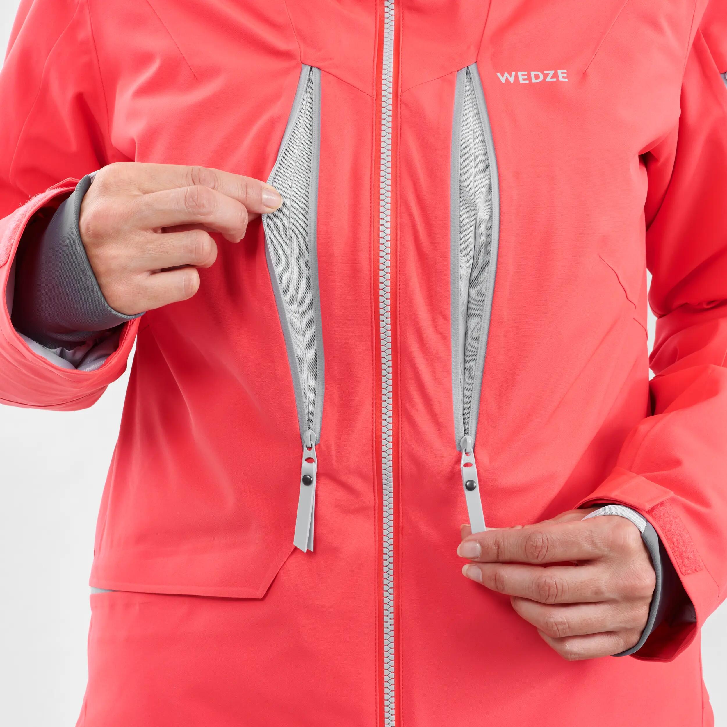 Women’s Freeride SKI JACKET FR500 - Pink 7/26