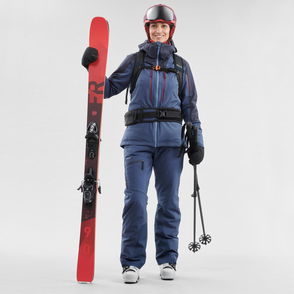 Skijacke Freeride 500 Damen blau