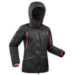 Wedze Ski jas voor dames waterdicht FR900 zwart/roze winterjas