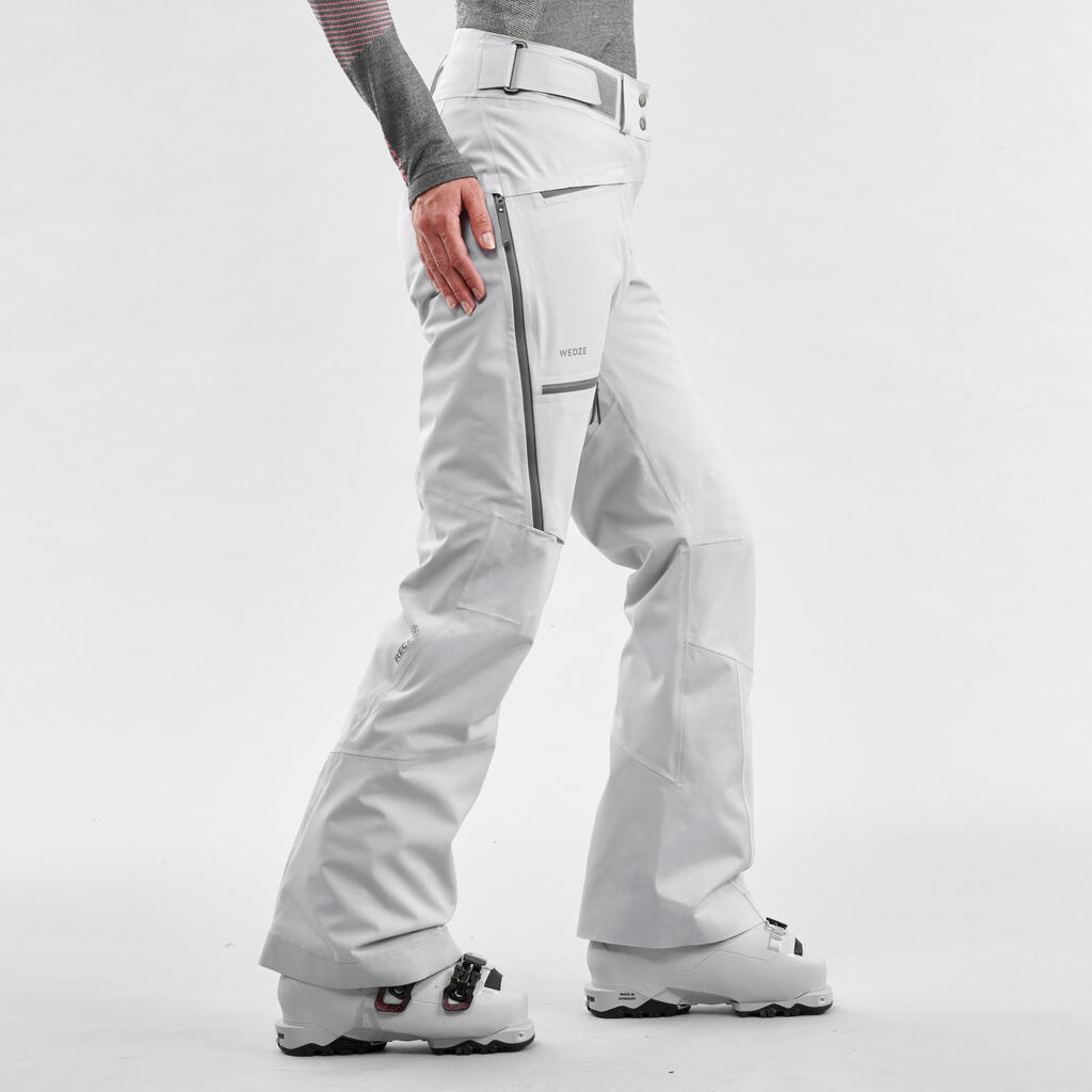 Women’s Freeriding ski trousers FR500 - Grey