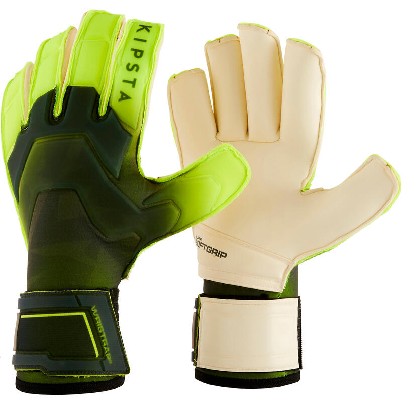Fotbalové brankářské rukavice se švy Rollfinger F900 černo-žluté