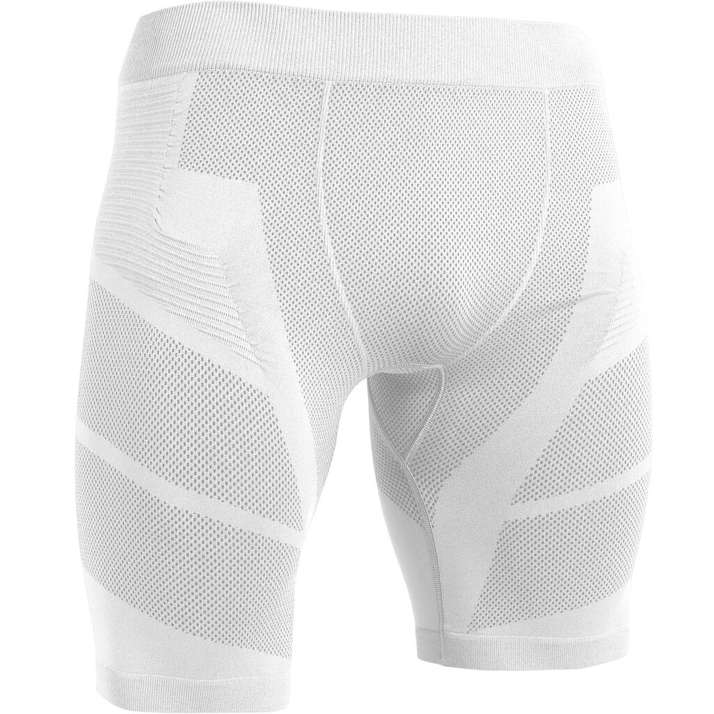 Short térmico Fútbol Keepdry 500 hombre blanco