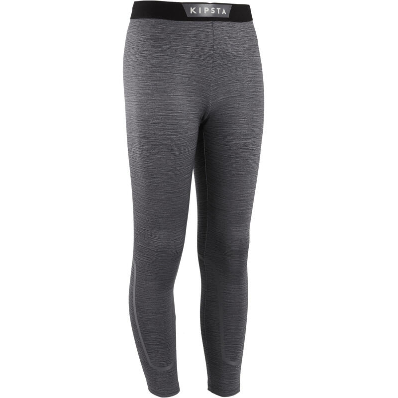 Kids' Warm Tights Keepdry 100 - Grey