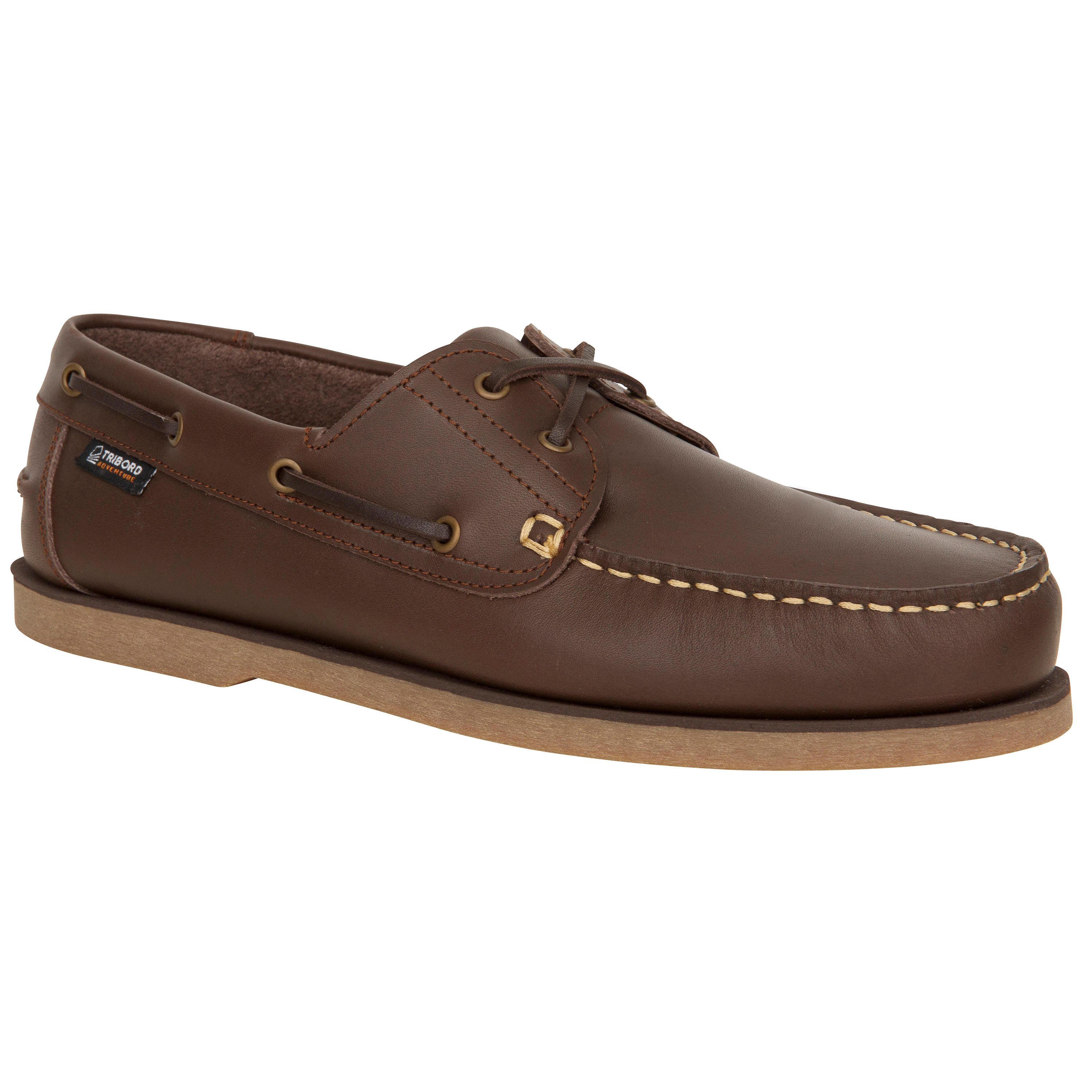 Zapatos n uticos para hombre Sailing 500 Caf Oscuro Decathlon