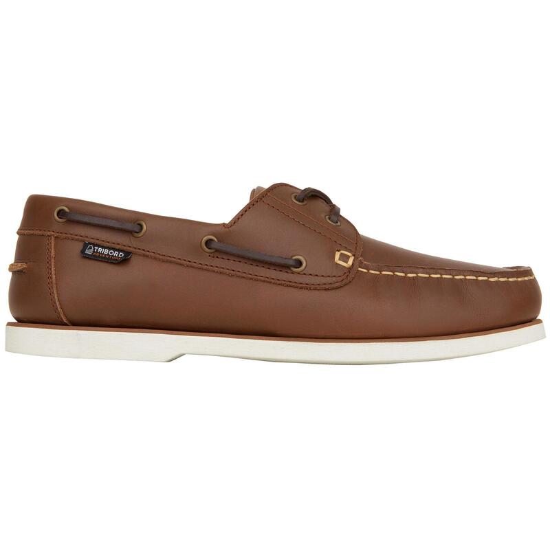 Chaussures de bateau Sailing 500 Homme Marron