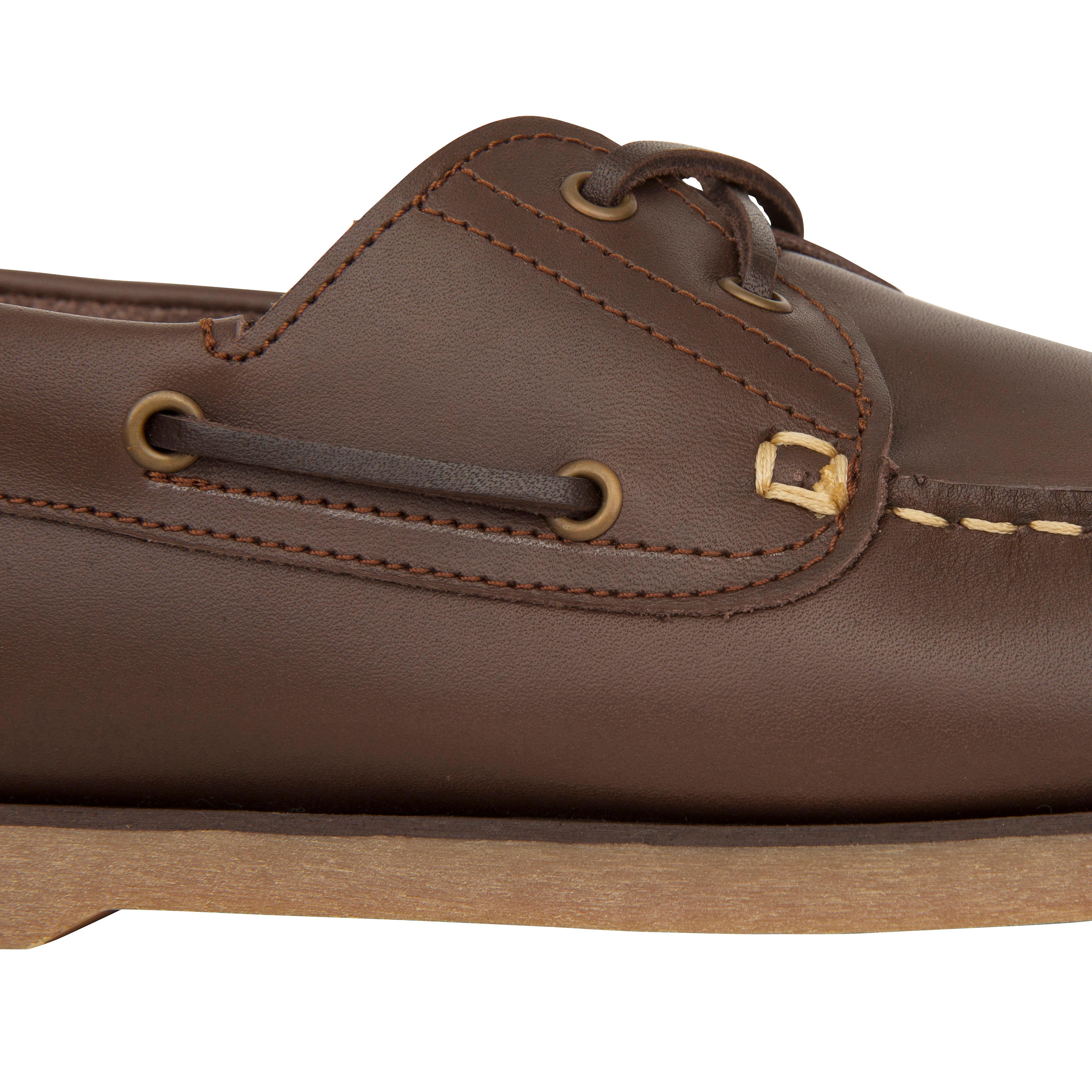 Sailing 500 Men's boat shoes Dark brown