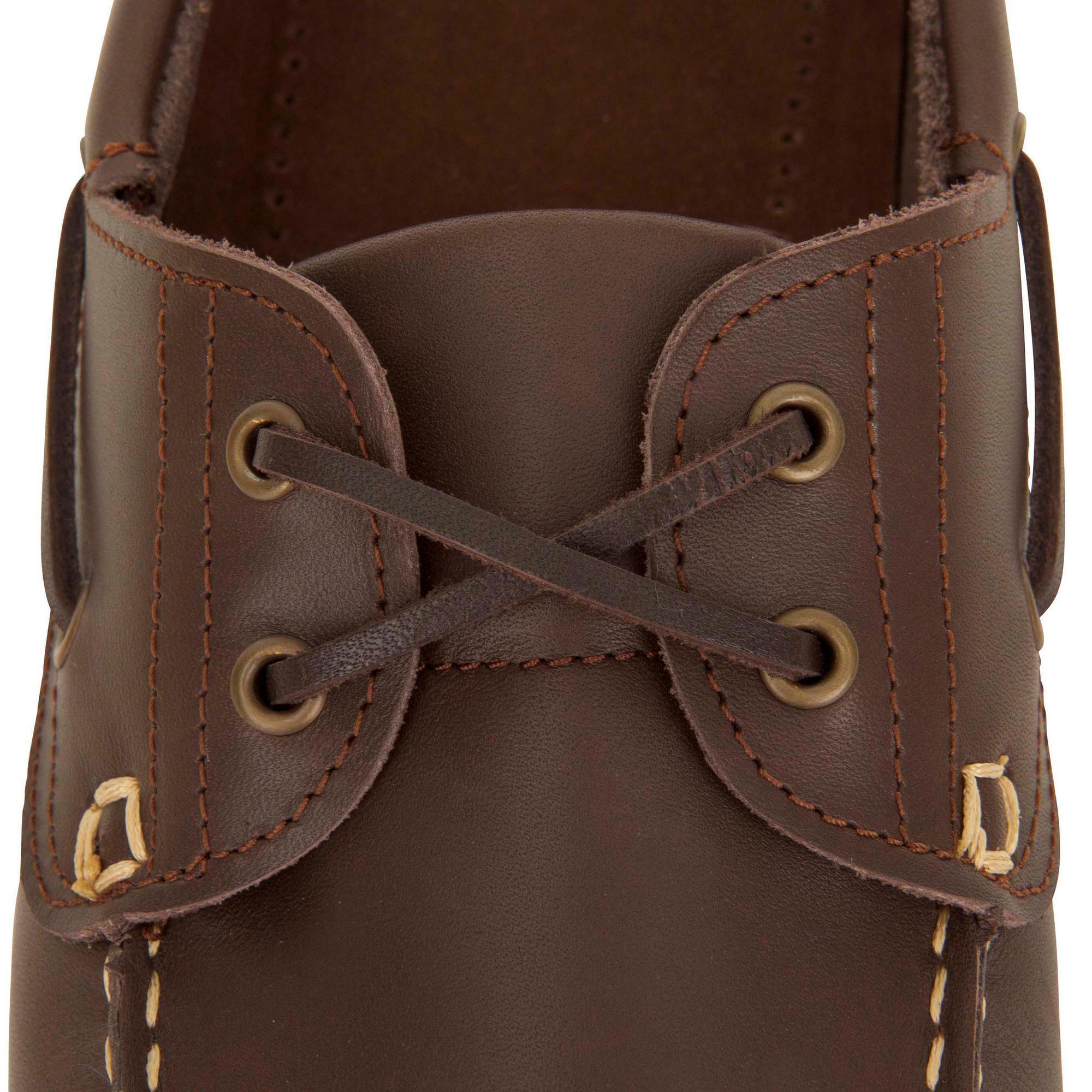 Sailing 500 Men's boat shoes Dark brown