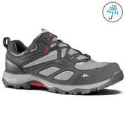 Men's Waterproof Hiking Shoes MH100 Grey