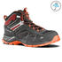 Men’s hiking shoes (mid ankle) mh100 waterproof - grey/orange