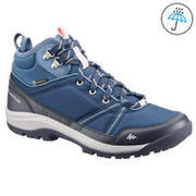 Women's Waterproof Hiking Boots - NH150 Mid WP Blue Grey