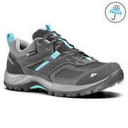 Women's Hiking Shoes WATERPROOF MH100 - Grey/Blue