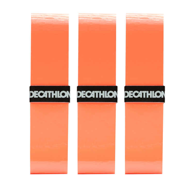 Overgrip para raqueta de tenis x3 unidades Artengo Confort naranja