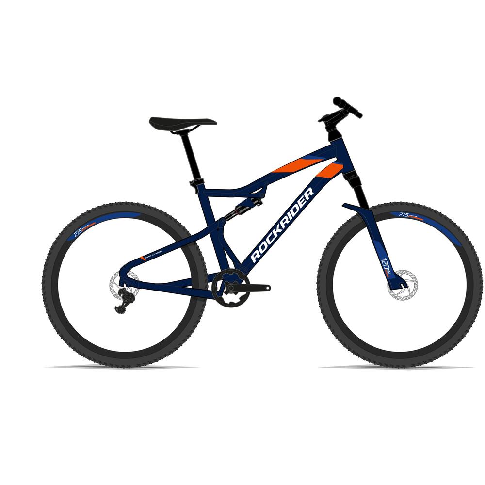 MTB ROCKRIDER ST 540 S BLAUW/ORANJE
