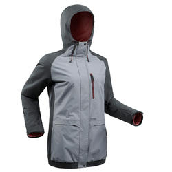 Chaqueta Snowboard y Esquí, Dreamscape SNB 100, Impermeable, Mujer, Gris