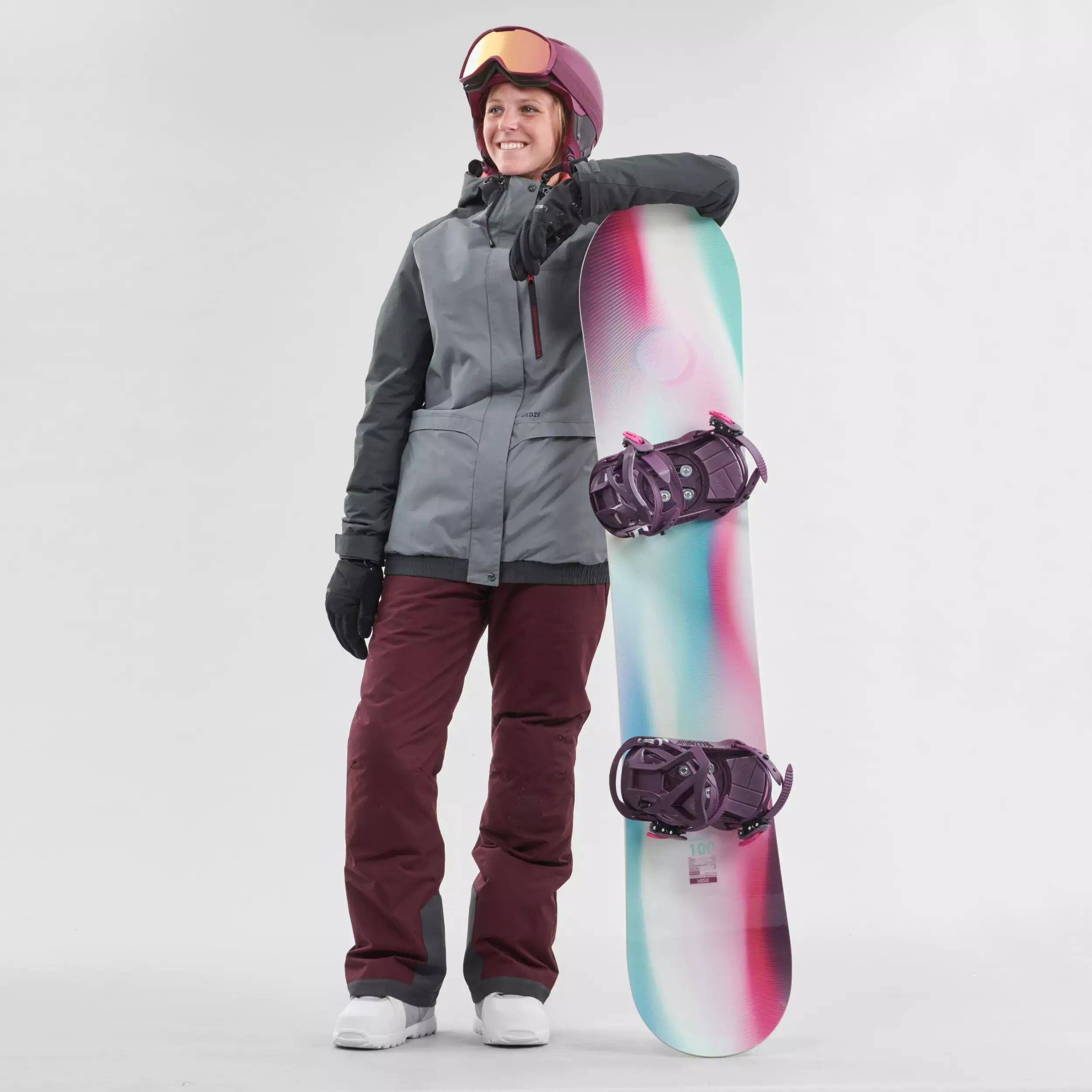 Women's Ski and Snowboard Jacket SNB JKT 100 - Grey 5/13