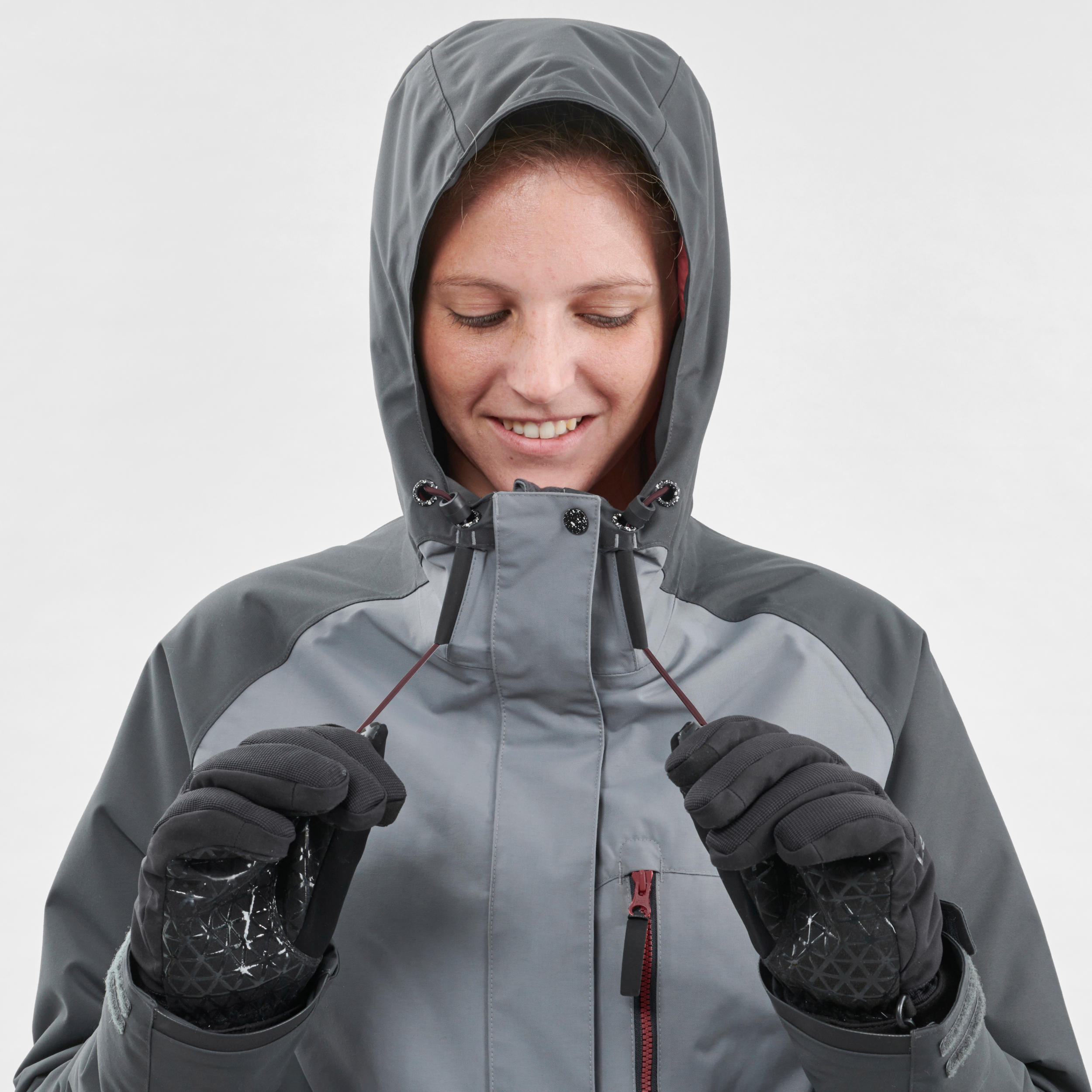 Women's Ski and Snowboard Jacket SNB JKT 100 - Grey 4/13