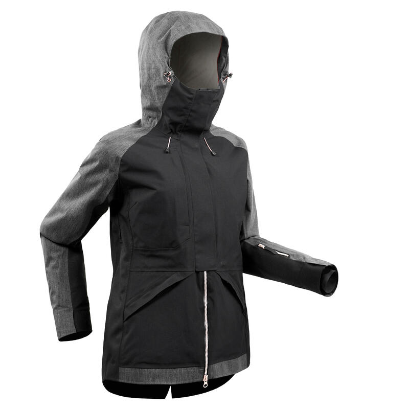 Veste de snowboard et de ski femme SNB JKT 900 Noire