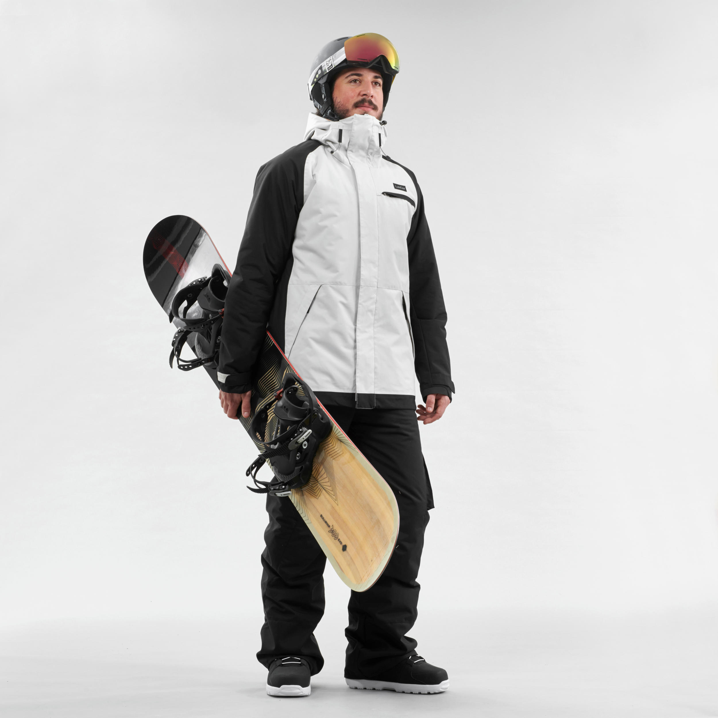 grey snowboard jacket