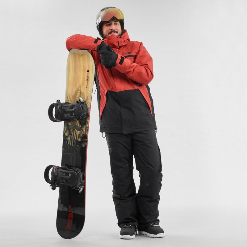 Chaqueta de Invierno Snowboard y Esquí Hombre Dreamscape SNB JKT 100 Rojo