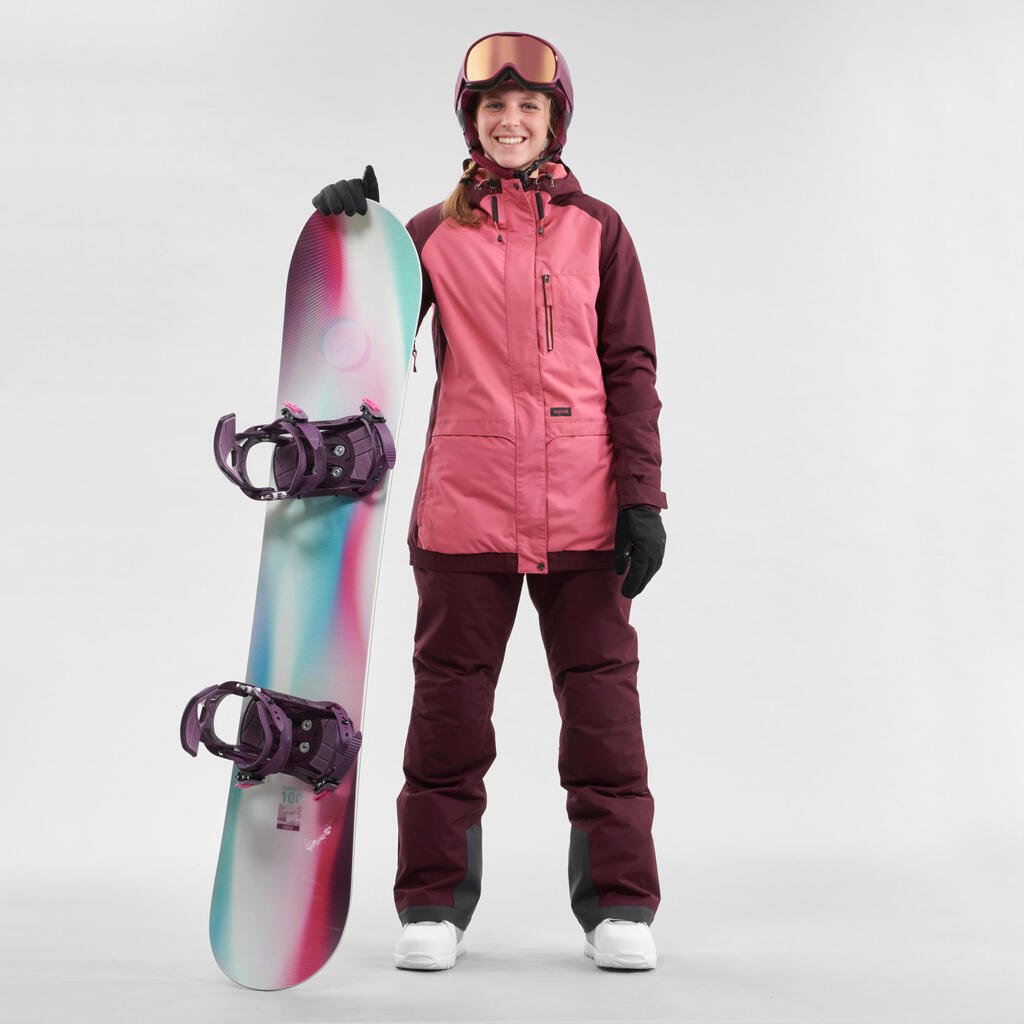 Women's Snowboard Jacket - SNB 100 White