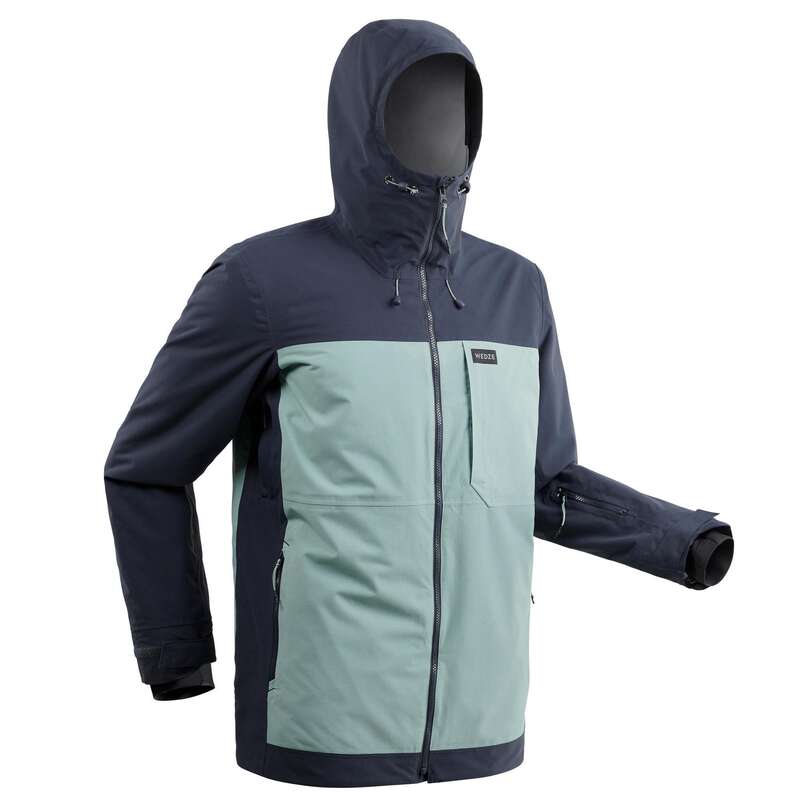 MEN INTERMEDIATE SNOWBOARD EQUIPMENT Ski Wear - Men's SNB JKT 500 - Green WEDZE - Ski Wear