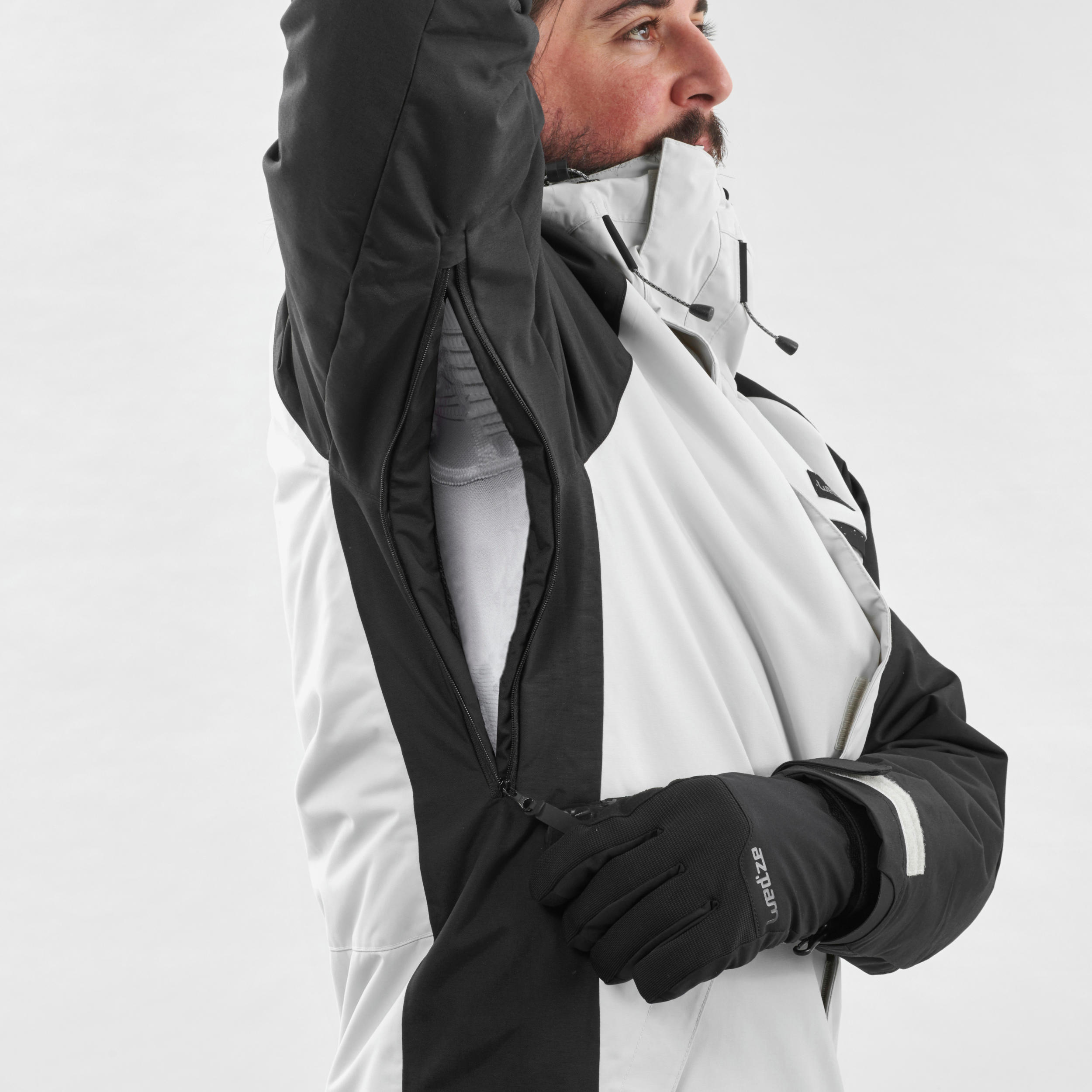 grey snowboard jacket
