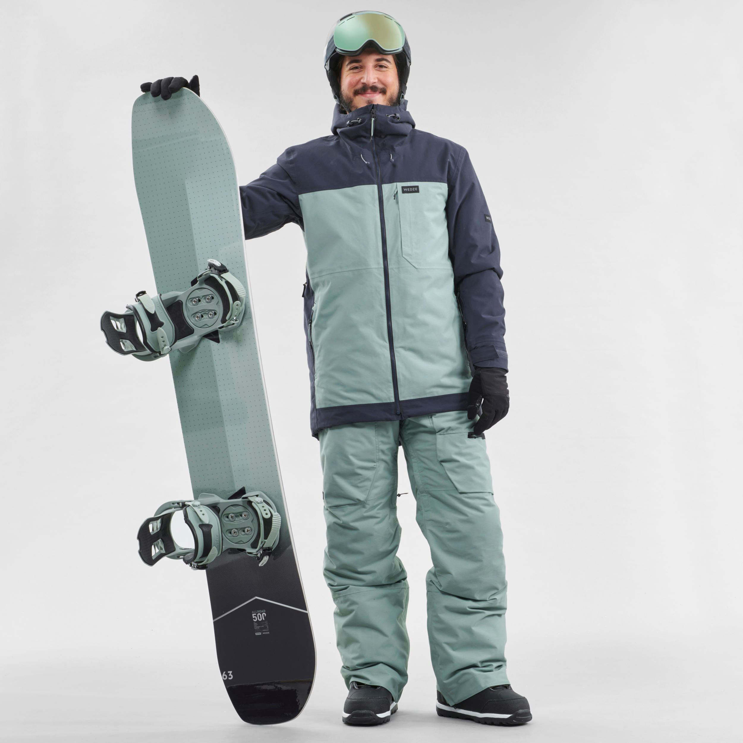 Men's Snowboarding (And Skiing) Jacket - Green 4/20