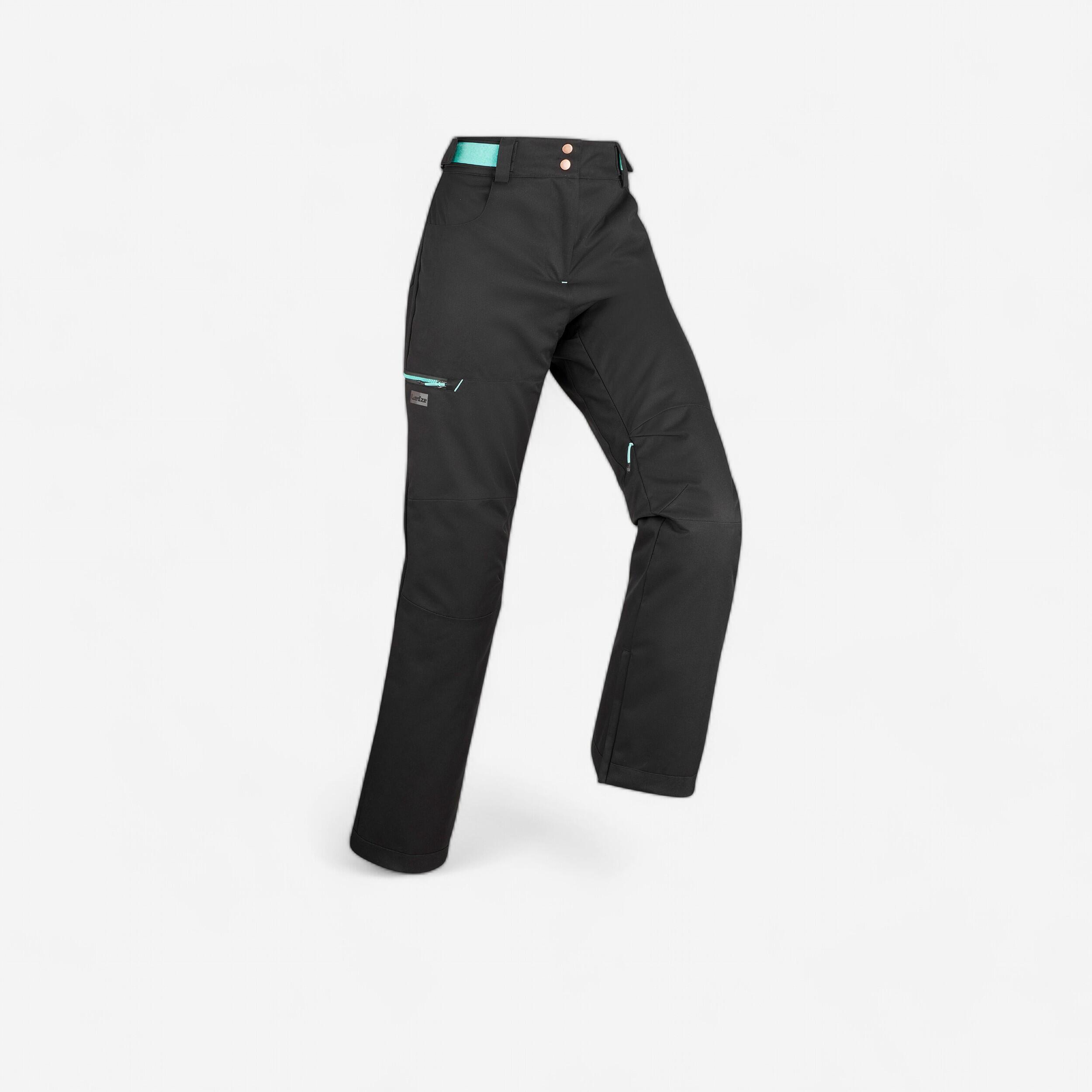 Pantalon Schi/snowboard 500 Negru Dama