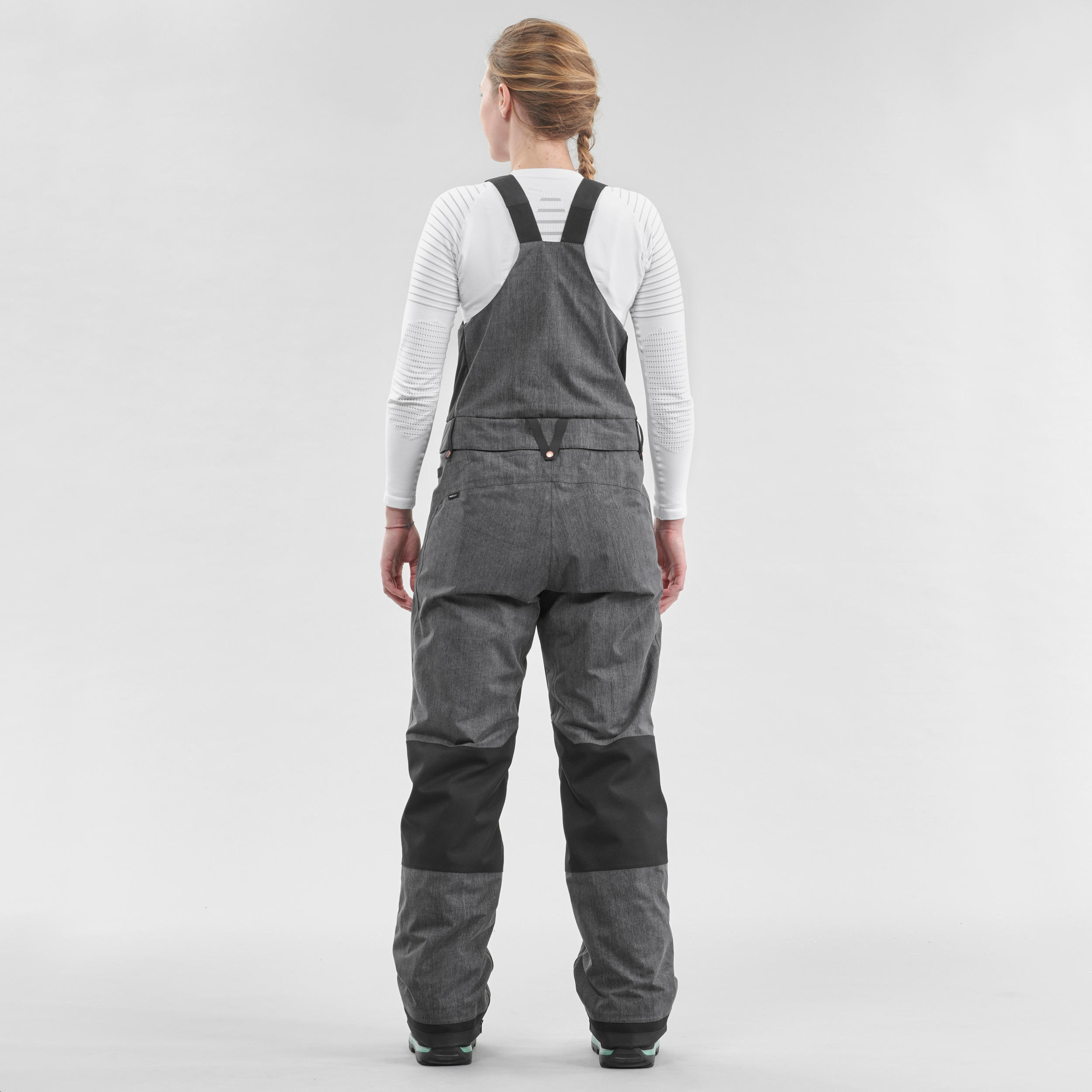 Women Snowboard and Ski Salopettes - Black 4/22
