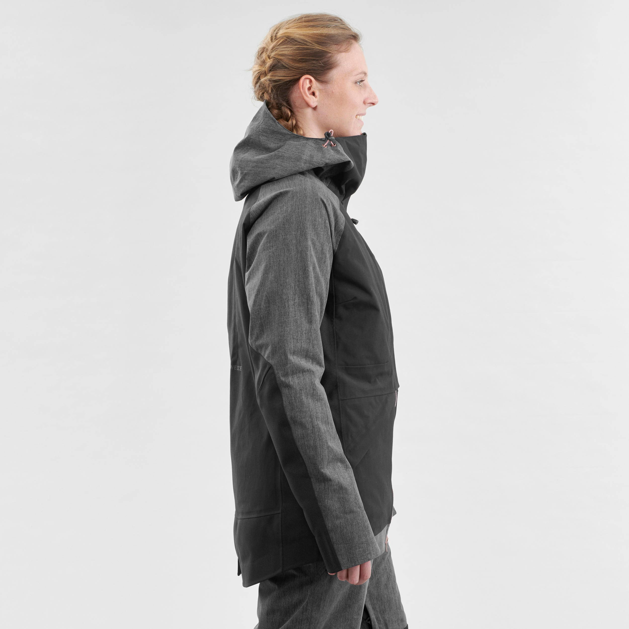 grey ski jacket womens