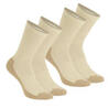 Nature Hiking Socks- NH100 High - X2 pairs - beige
