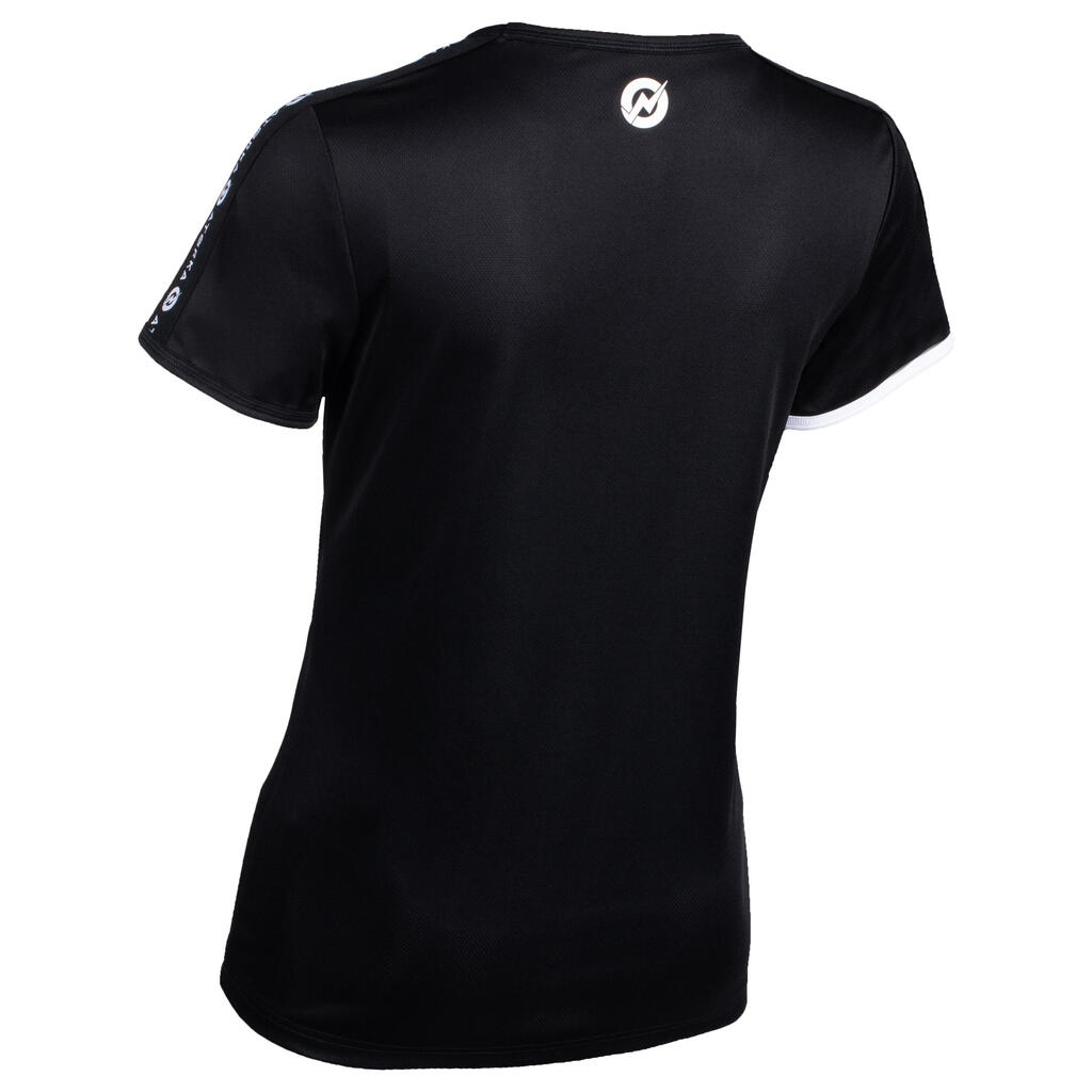 H100C Women's Short-Sleeved Handball Jersey - Black