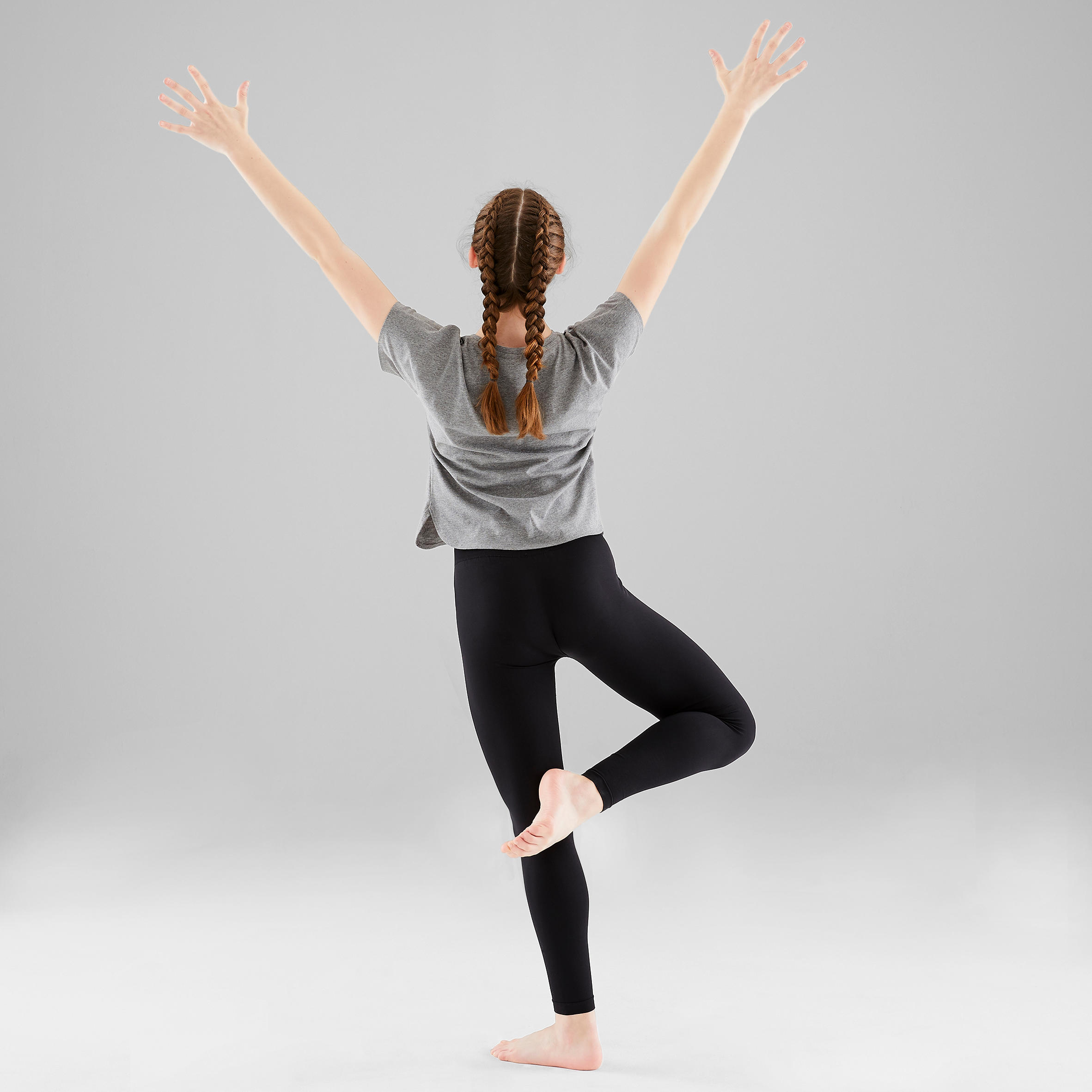 Girls' Modern Dance T-Shirt - Grey 6/13