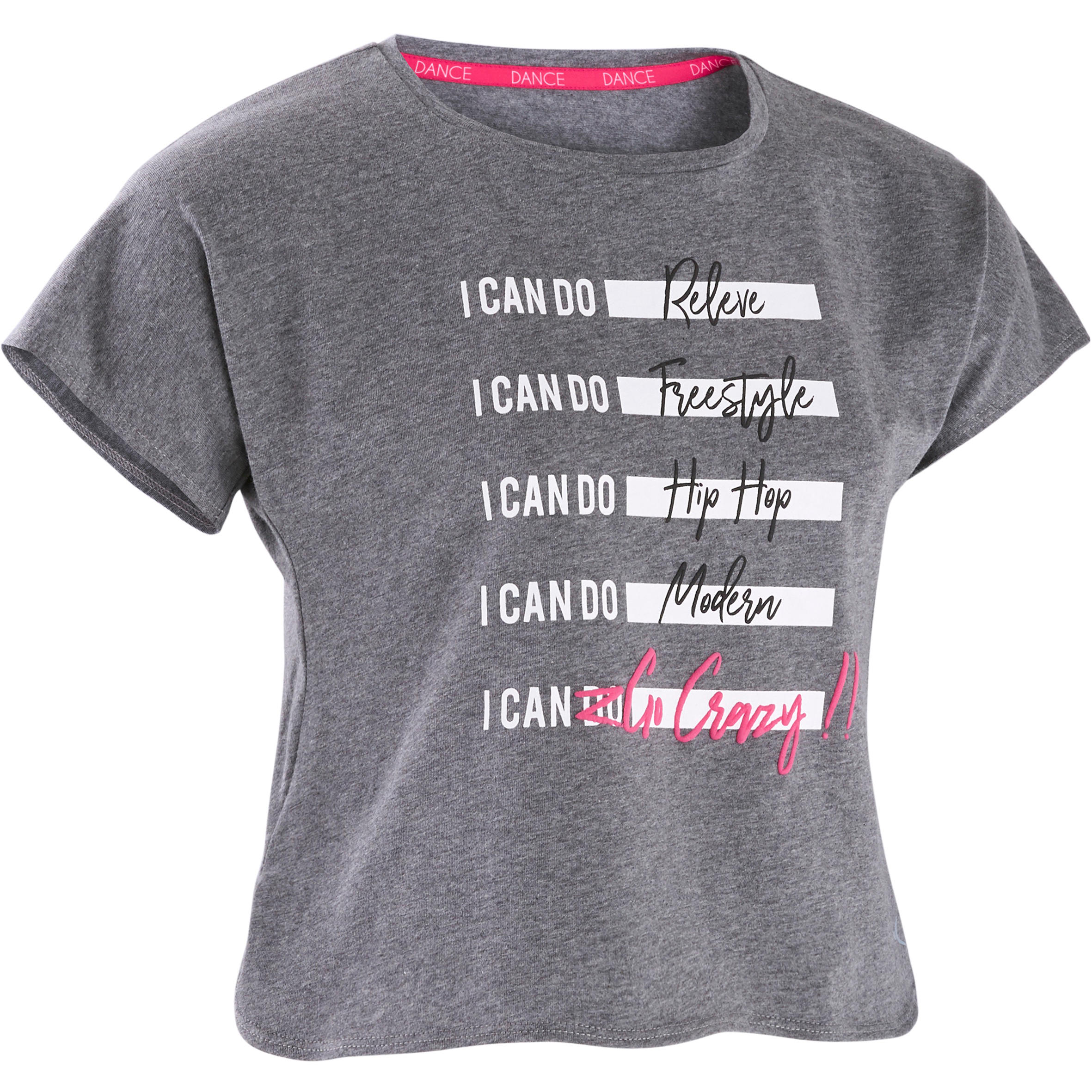 tee shirt noir fille decathlon