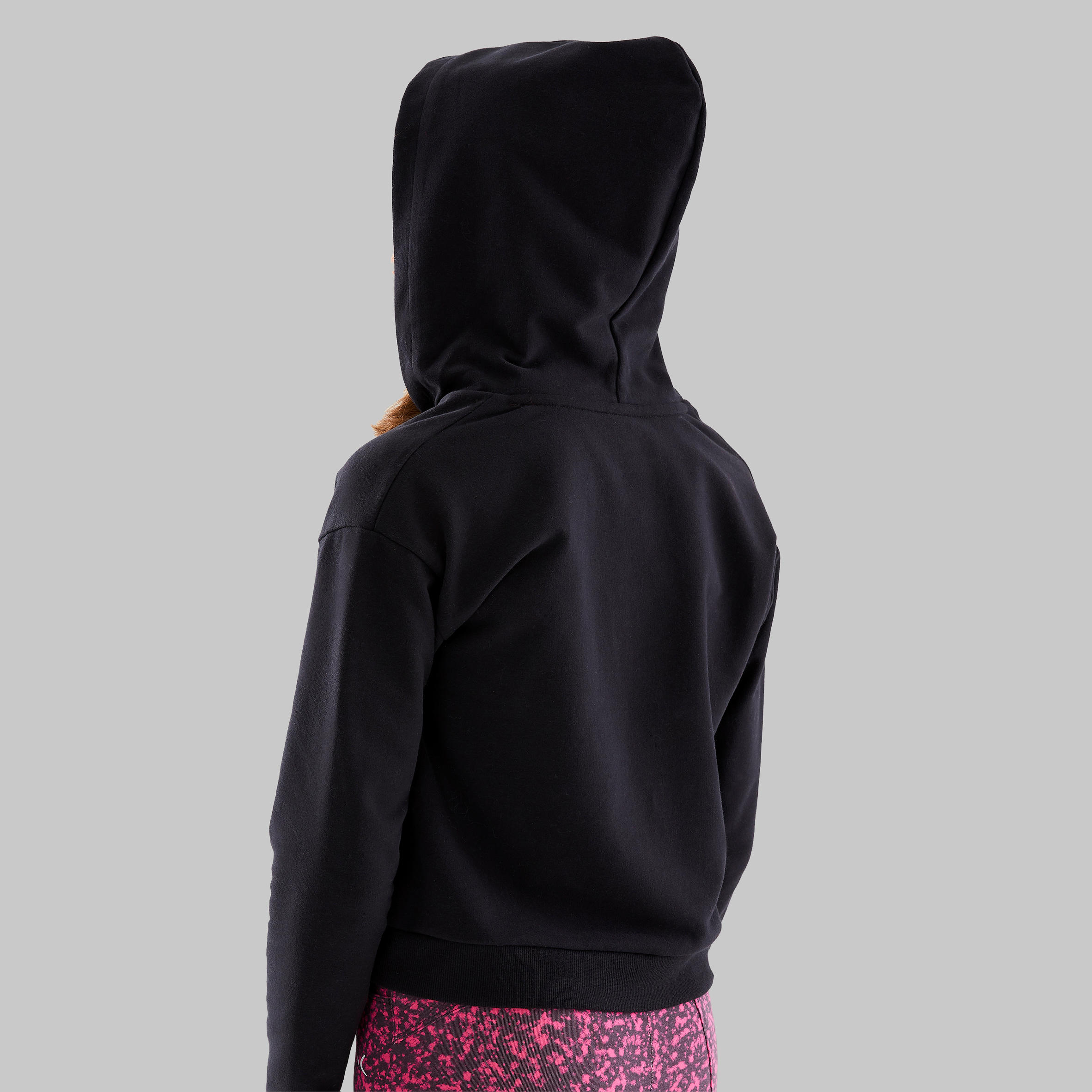 Girls' Hooded Modern Dance Sweatshirt - Black 12/15