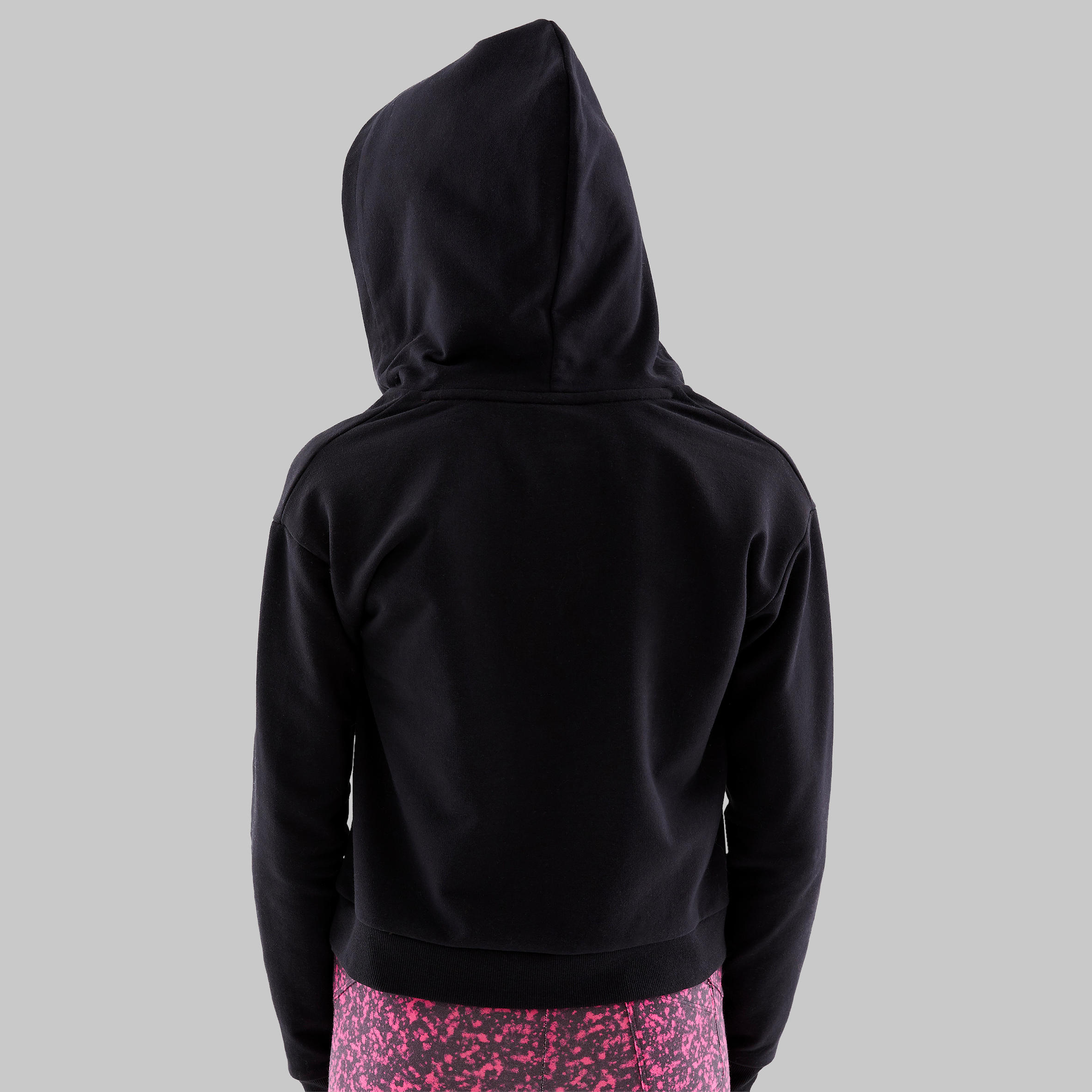 Girls' Hooded Modern Dance Sweatshirt - Black 11/15