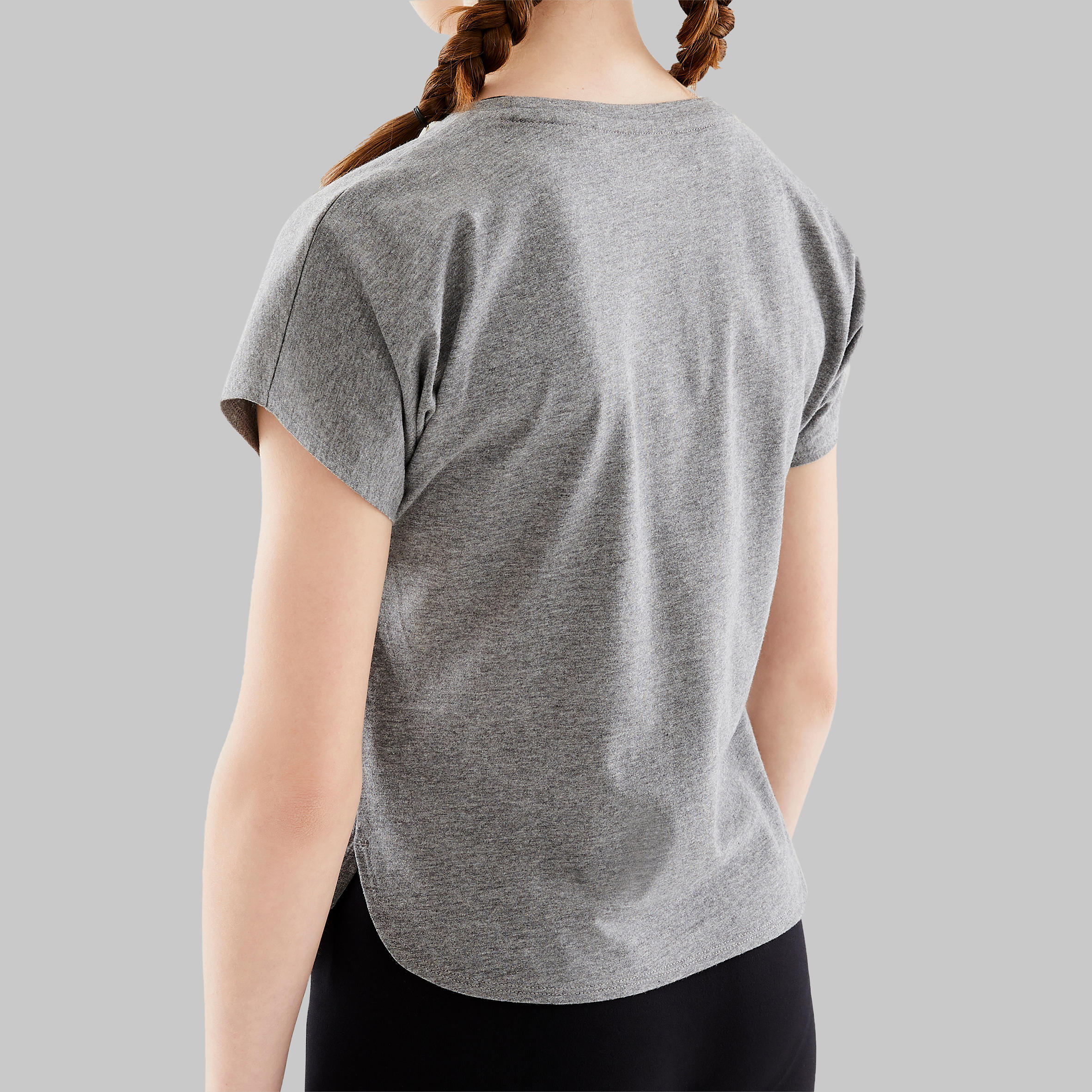 Girls' Modern Dance T-Shirt - Grey 10/13