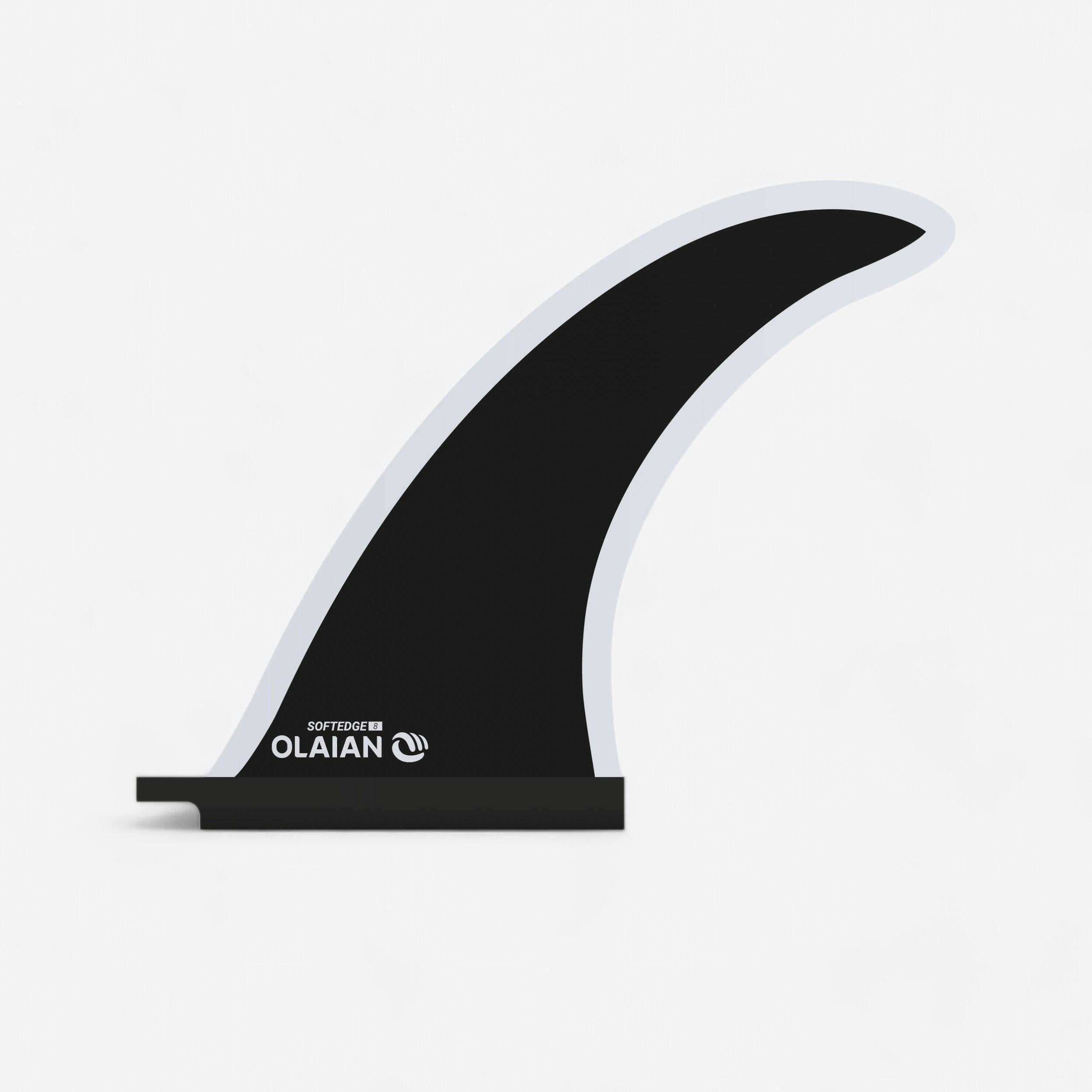 8" center fin with soft edge for longboards. US housing