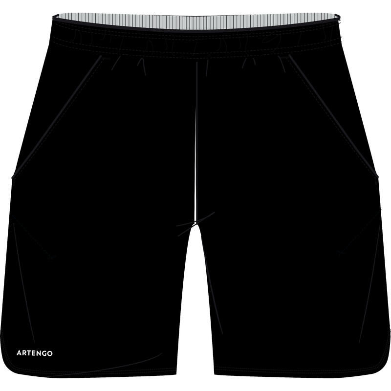 Tennisshort voor jongens TSH500 zwart