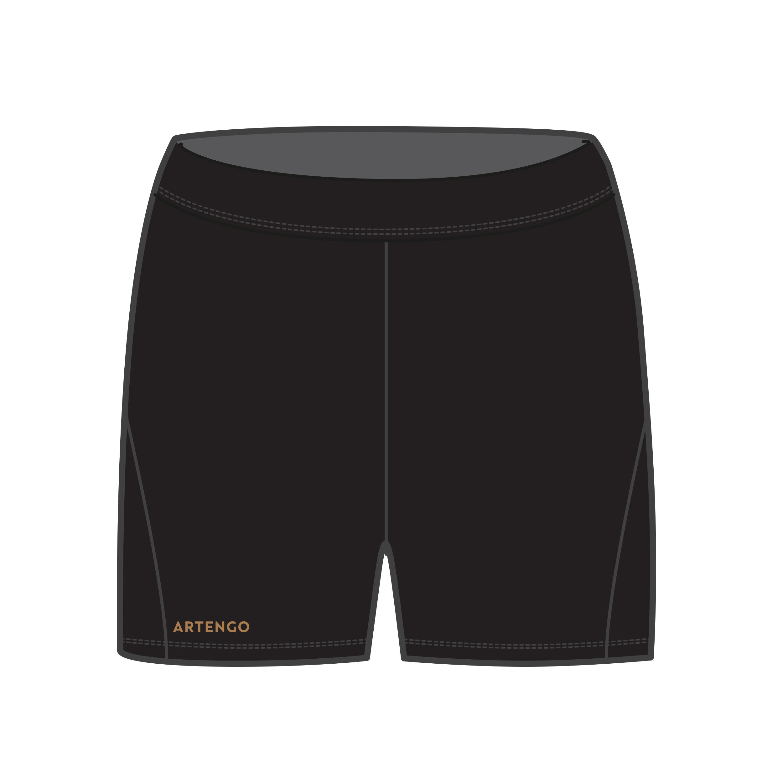 Women's Tennis Shorts - Quick-Dry 900 Black - ARTENGO